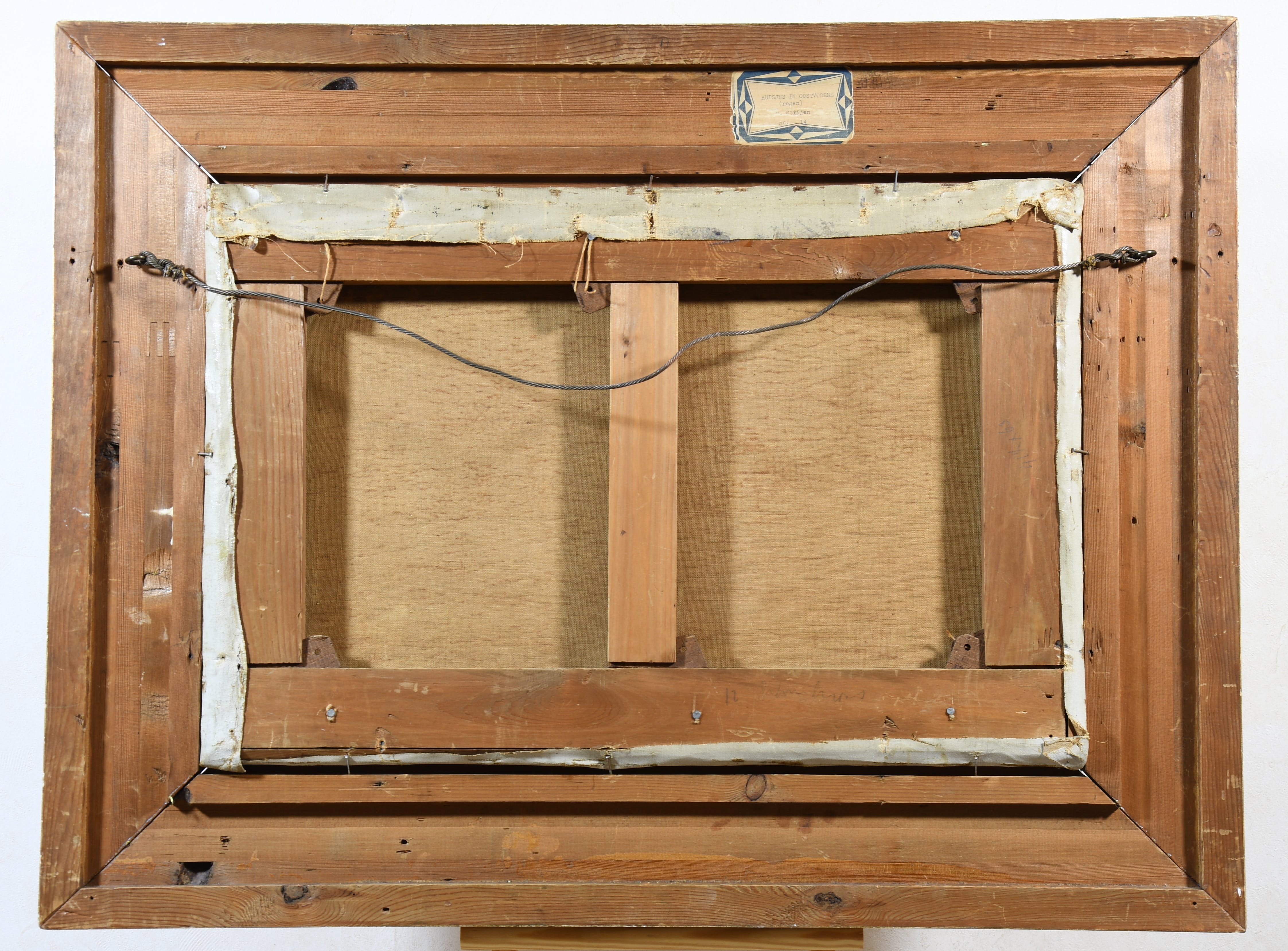 Johan Pieter van Strijen - "Duinhuisje"bij Oostvoorne - Landschap -Olieverf - Toegeschreven  kopen? Bied vanaf 145!