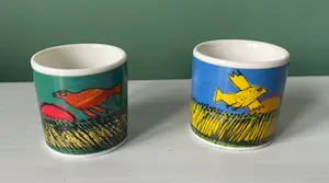 Corneille - Drinkglas "Smaak in Kunst no5" en twee eierdoppen kopen? Bied vanaf 1!