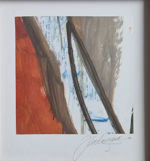 Jan Radersma - Gemengde techniek op papier - Ingelijst. kopen? Bied vanaf 50!