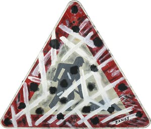 Herbert Zangs - Gemengde techniek, Verkeersbord kopen? Bied vanaf 1!