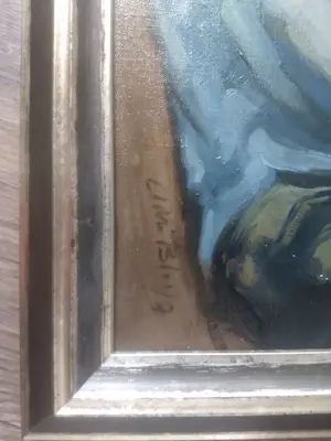 Buy Adri Bleys - Gehurkte Volendamse vrouw met een koperen pan? Bid from 650!