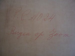 Roger Hebbelinck - Kleuren ets, Stadsgezicht, Bergen op Zoom kopen? Bied vanaf 20!