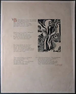 Jozef Cantre - Twee Houtnedes, Instincts de Francis Carco en Zonder Titel kopen? Bied vanaf 1!