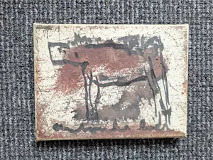 Anton Heyboer - Gemengde techniek op doek - Het Dier - Werk jaren tachtig - Handgesigneerd !!! kopen? Bied vanaf 250!
