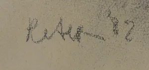 Peter Harskamp - Krijttekening, Vrouw met kind - Ingelijst kopen? Bied vanaf 1!