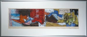 Mohammed Quraish - Zeefdruk, Flying II - Ingelijst (Zeer Groot) kopen? Bied vanaf 60!