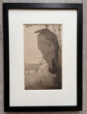 Jan Mankes - Originele Heliogravure Raaf in Berkenboom 1923 kopen? Bied vanaf 185!
