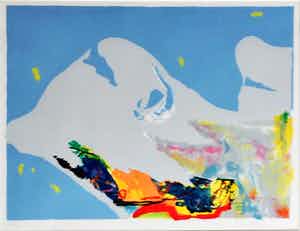 Ton van Kesteren - C3340-12, abstracte compositie verkocht voor € 40!