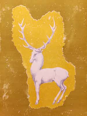 John Raedecker - Hertje, handgesigneerde litho verkocht voor € 50!