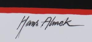 Hans Almekinders - Zeefdruk, Vrouw met Vogelhoed kopen? Bied vanaf 1!