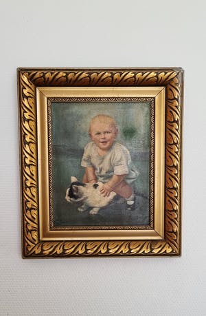 Niet of onleesbaar gesigneerd - Meisje met kat kopen? Bied vanaf 1!