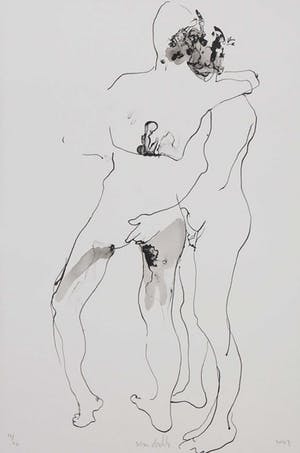 Sam Drukker - Litho, Staand II kopen? Bied vanaf 35!