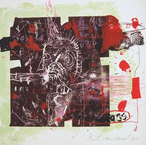 Rik van Iersel - 'Kop' - Originele litho met Kunstboek kunstenaar hardcover - Nieuwstaat kopen? Bied vanaf 39!