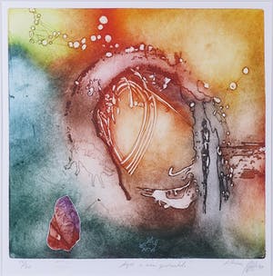 Ad Arma - Kleurenets, Tijd is een gedachte - Ingelijst kopen? Bied vanaf 50!