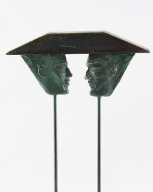 Niet of onleesbaar gesigneerd - Brons en metaal, Z.T. Onder één hoed kopen? Bied vanaf 10!