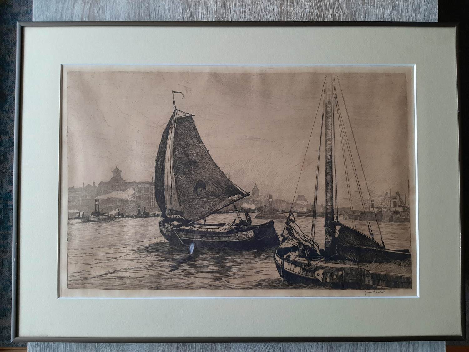 Jan Sirks - Ets, varende botters. kopen? Bied vanaf 45!