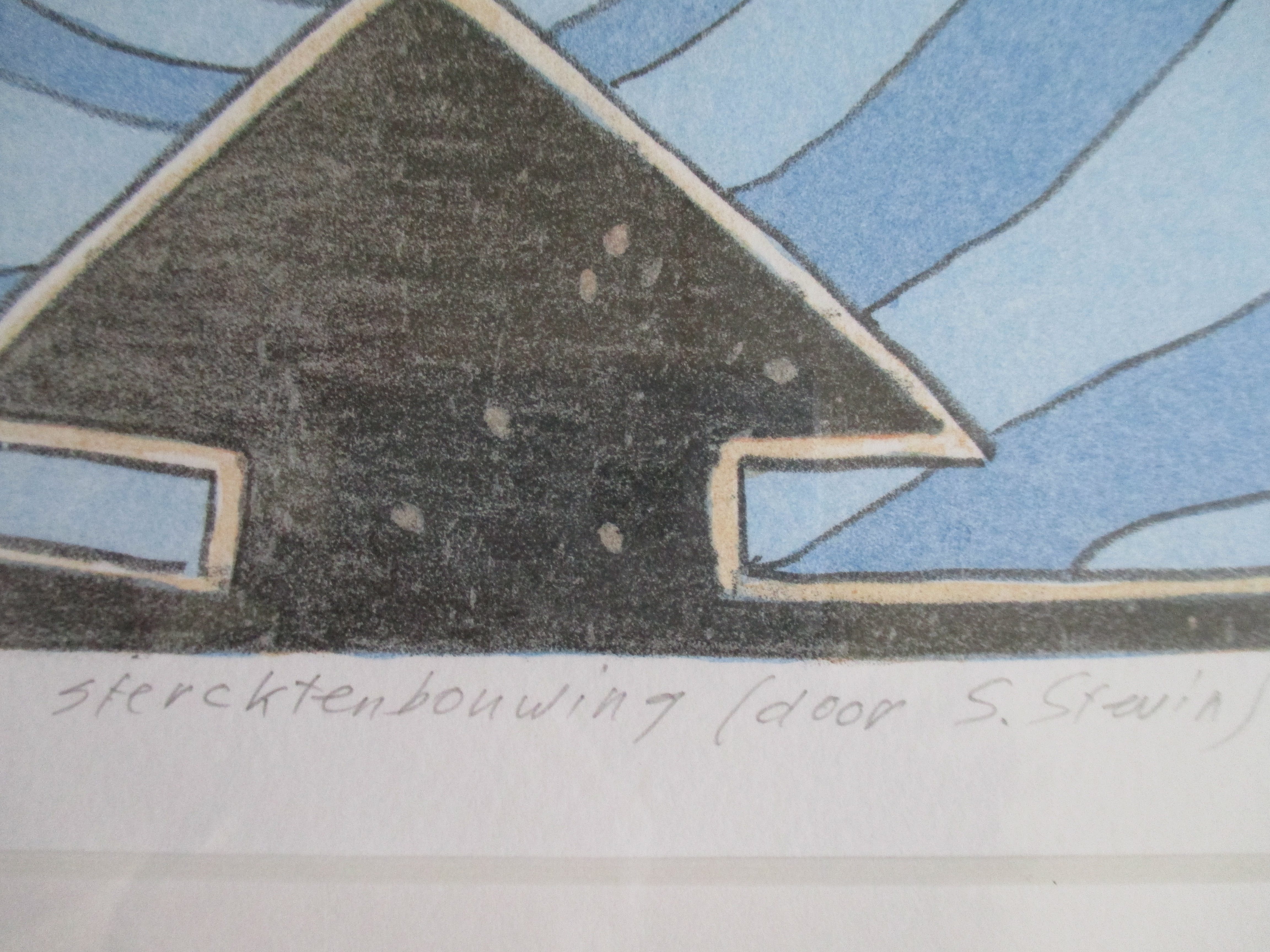 Gert Strengholt - Ingelijste litho 'Stercktenbouwing (door S. Stevin)' Barth lijst kopen? Bied vanaf 55!