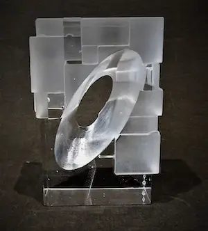 Novy Bor - Han de Kluijver - Glaskunstbeurs jaarobject 2014 getiteld Het zichtbare teken kopen? Bied vanaf 125!