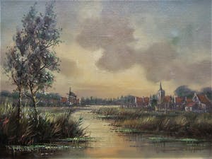 Hermanus Cornelis Hokken - Dorp aan het water kopen? Bied vanaf 40!