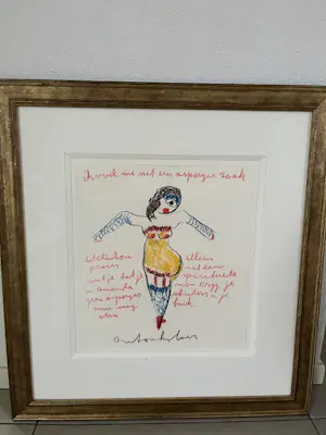 Anton Heyboer - Dansende dame, in Krützmann lijst kopen? Bied vanaf 175!