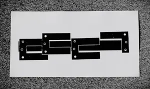 Theo Beerendonk - Monochrome jaren 60 reliëfdruk -geometrische compositie- UNICA exemplaar kopen? Bied vanaf 68!