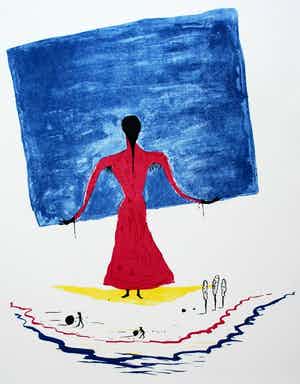 Henk Visch - zeefdruk - 1994 verkocht voor € 80!