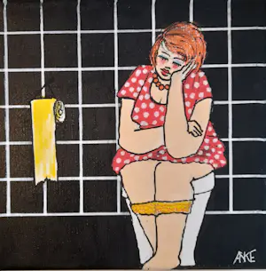 Anke Peddemors - WC rood stip kaufen? Bieten Sie von 19!