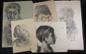 Niet of onleesbaar gesigneerd - Lot van 26 tekeningen in verschillende technieken kopen? Bied vanaf 1!