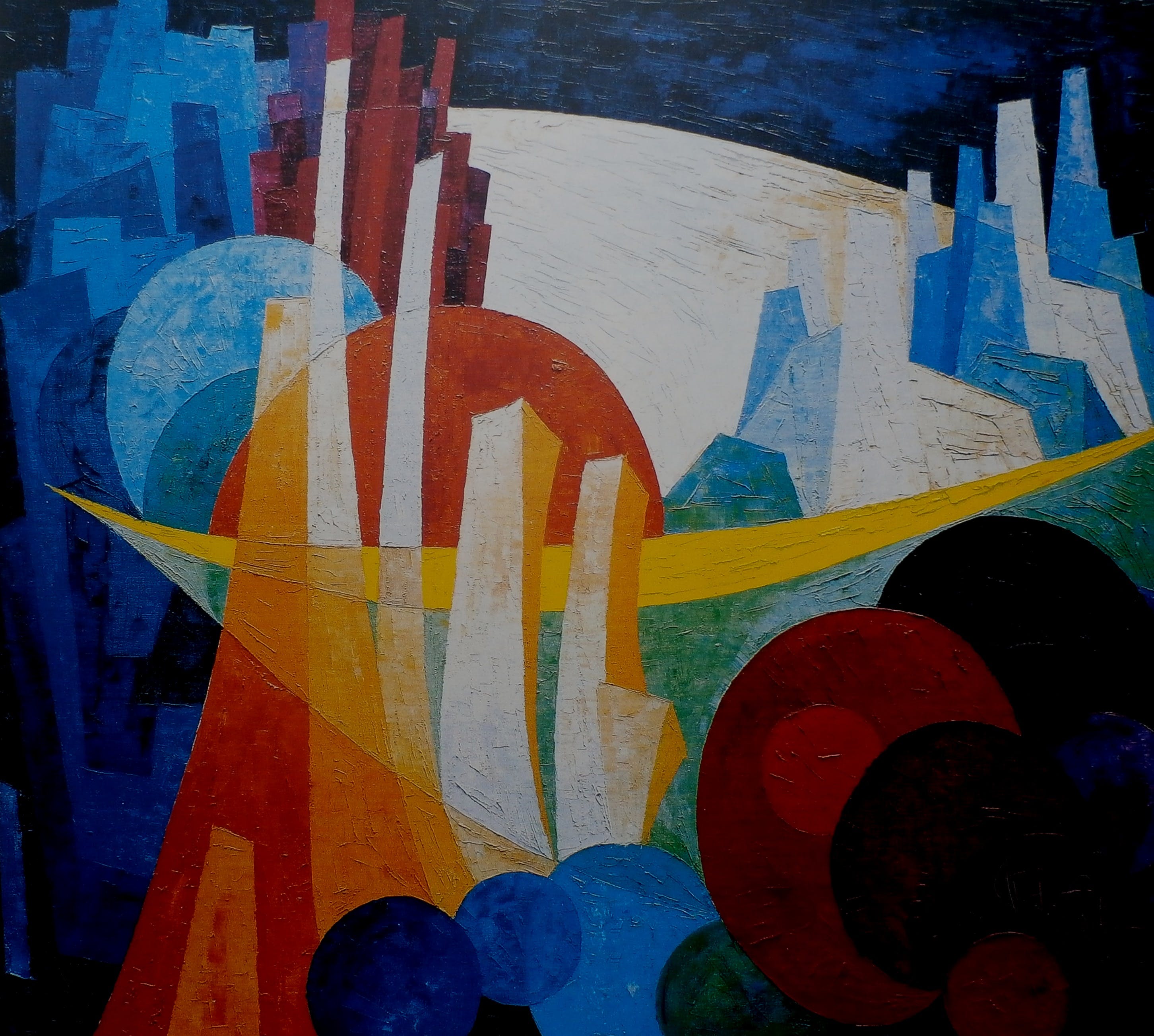 Frits Vogel - Zeefdruk: geometrische compositie verkocht voor € 40!