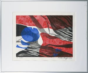 Maria Neefjes - Kleurenets, Nacht - Ingelijst kopen? Bied vanaf 40!