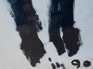 Koos de Bruin - Grazend paard - aquarel op papier - 1990 kopen? Bied vanaf 85!