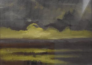 Henk Bies - Moerasland - 1972 - acrylverf op papier - BKR Helmond kopen? Bied vanaf 30!