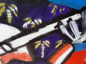 Herman Brood - schilderij, Free Record Fame III, 230 x 190 cm + HB-M Certificaat, TOPWERK kopen? Bied vanaf 4500!