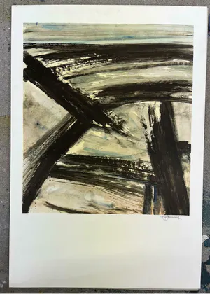 Frans Minnaert - abstract landschap kopen? Bied vanaf 35!