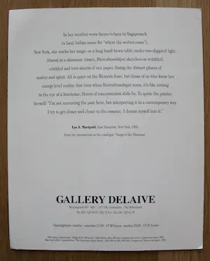 Gerti Bierenbroodspot - 2 tentoonstellingsuitnodigingen (1x gesign.) galerie Delaive - 1991 + 2 kaarten kopen? Bied vanaf 50!