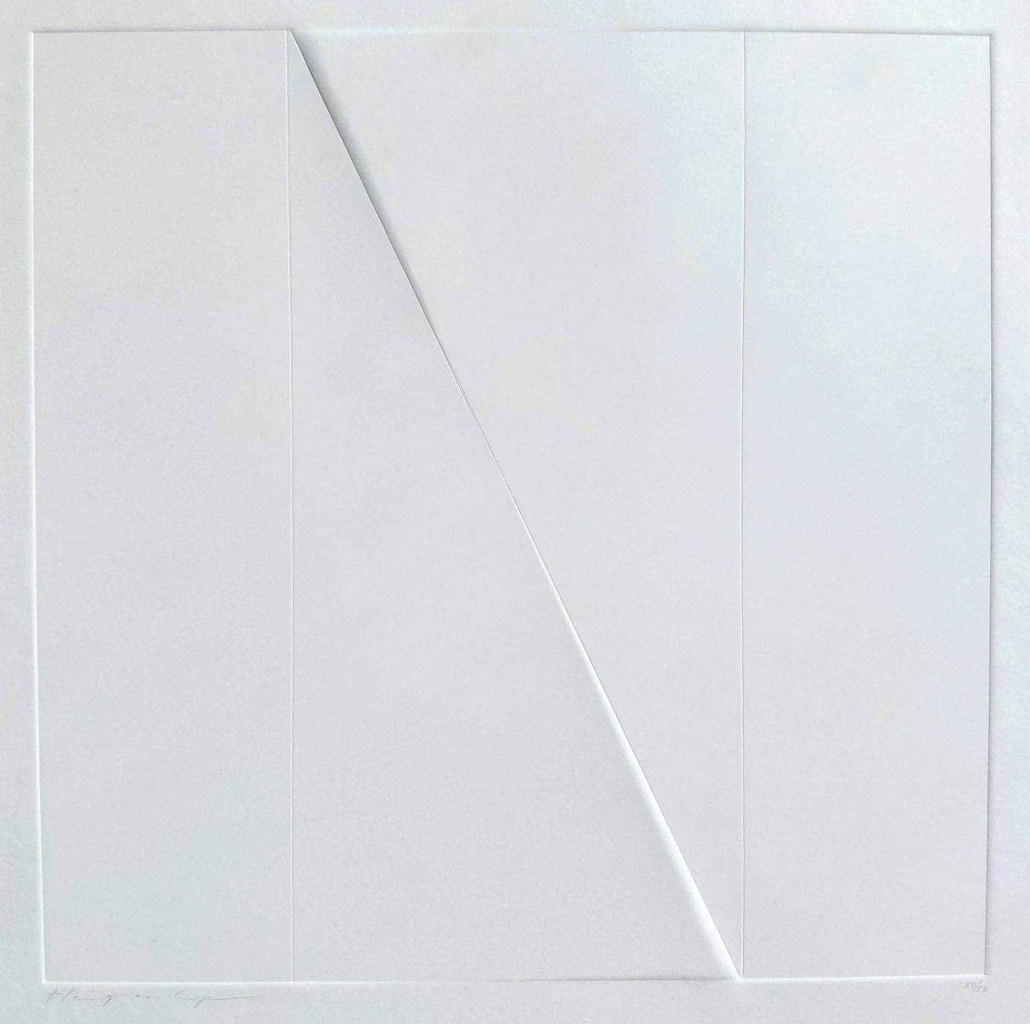 Harry van Kuyk - Geometrische compositie, reliëfdruk kopen? Bied vanaf 195!