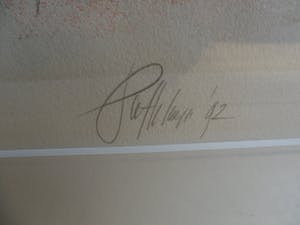 Piet Klaasse - Ingelijste litho , Sarah Vaughan – gesigneerd - 1992 kopen? Bied vanaf 80!