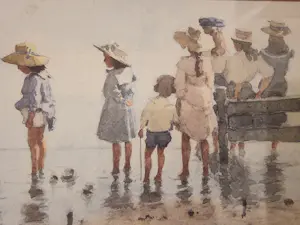 Edward Van Goethem - Strandszene kaufen? Bieten Sie von 70!
