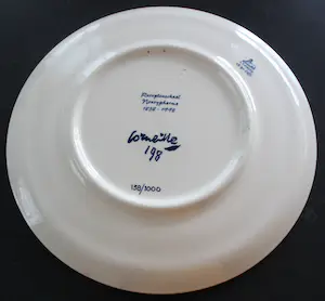 Corneille - Aardewerken schaal, geel - 1998 kopen? Bied vanaf 99!