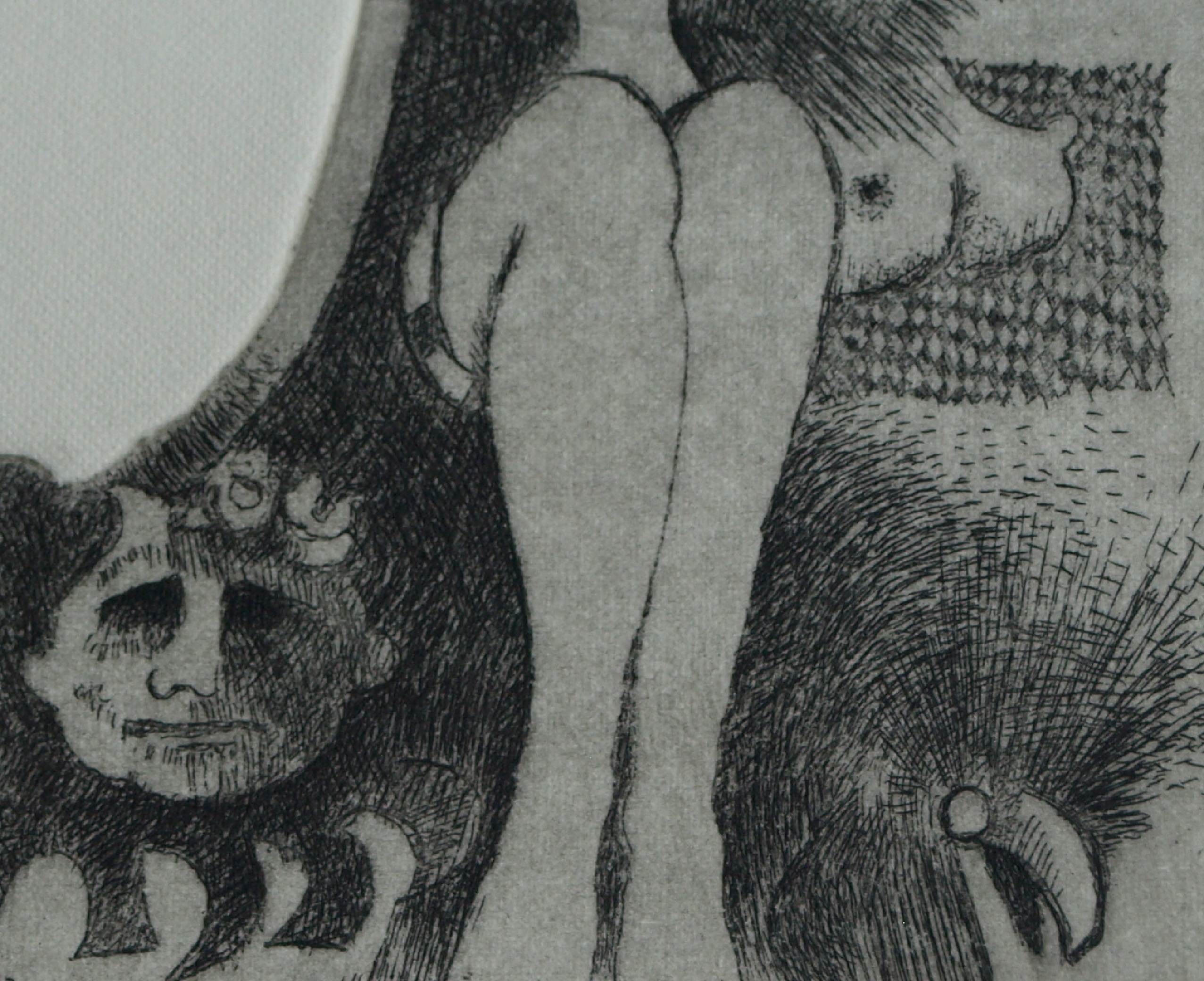 Niet of onleesbaar gesigneerd - Ets, Voor de Spiegel – gesigneerd - 1970 kopen? Bied vanaf 1!