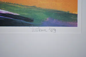 Eddy Sikma - Waddenzee - zeefdruk - zuurvrij ingelijst kopen? Bied vanaf 100!