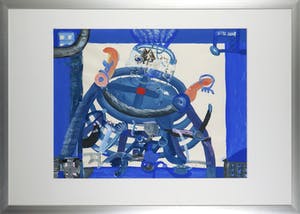 Anton Constantin Sevtov - Gemengde techniek op papier, Zonder titel - Ingelijst (Groot) kopen? Bied vanaf 1!