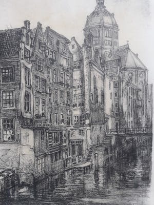 Louis Landre - oude zijds kolk (amsterdam). kopen? Bied vanaf 40!
