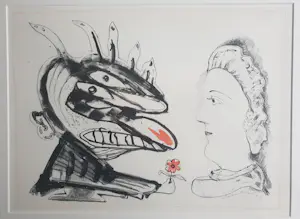 Lucebert - Monster met meisjes - uit de KPN collectie kopen? Bied vanaf 165!