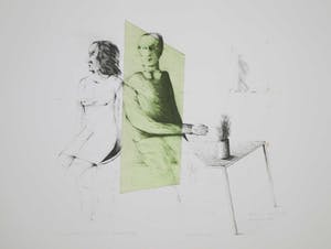 Kees Spermon - Zeefdruk, Conversation piece green kopen? Bied vanaf 1!