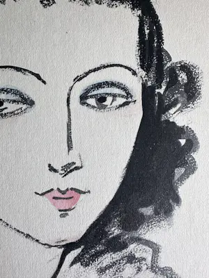 Kees van Dongen - Portrait de Femme 1925 kopen? Bied vanaf 795!