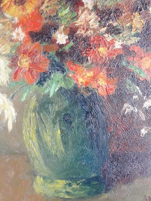 Jan Overweel - Bloemstilleven in vaas. kopen? Bied vanaf 20!