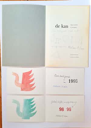 Klaas Gubbels - De kan - met originele tekening verkocht voor € 100!