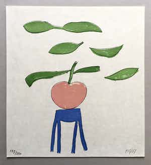 Klaas Gubbels - litho op handgeschept papier 'De Tafel' - 2007 verkocht voor € 145!