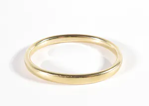 14 kt. geelgouden gescharnierde slavenarmband kopen? Bied vanaf 500!